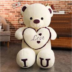 Maxpower Purple, 80cm 100cm Big I LOVE YOU Teddy Bear Plush Toy Lovely Huge Stuffed Soft Bear