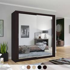 Multicoloured Clothing Storage MN Furniture Wenge, 90cm Chicago Double Wardrobe