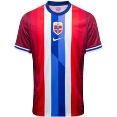 Nike Norway Men's Team 2024/25 Stadium Home Older Kids' Dri-FIT Football Replica Shirt Red Polyester