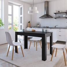 VidaXL Dining Tables vidaXL Black 120 x 60 x 76 cm Dining Table