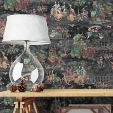 Wallpapers McKenzie Fiesta Wallpaper Charcoal Brand Mckenzie, Roll