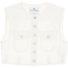 Courreges Multiflex Cropped Denim - White