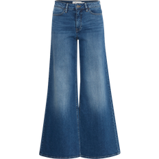 Green - Women Jeans Ichi Twiggy Wide Jeans - Denim Blue