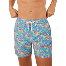 Blue Swimming Trunks Chubbies Men's The Tropical Bunches Quick-Dry 5-1/2" Swim Trunks Bright Blue