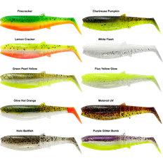 Fishing Equipment Savage Gear Cannibal Shad Soft Lure 125 Mm 20g 40 Units Golden