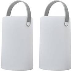 ValueLights Daomu Pair of White Outdoor Decorative One