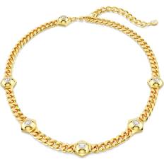 Swarovski L Necklaces Swarovski Numina necklace, Round cut, White, Gold-tone plated