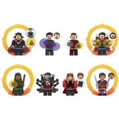 Xurikcoo 8pcs Super English series teleportation Mondor Mage Strange Defender Minion Minifigures Toys Fit Lego