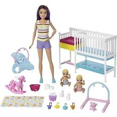 Barbie skipper babysitters playset and doll with skipper doll Barbie GFL38 Nursery Playset with Skipper Babysitters, 2 Dolls