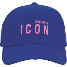 DSquared2 Herre Kasketter DSquared2 Bomuld Baseballkasket Med Præget Design Og Spænde - Blå