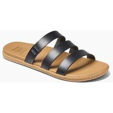 Reef Sandals Reef Women’s Cushion Ruby Vegan Leather Sandal Black Tan