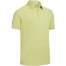 Golf - Grün Oberteile Callaway SWINGTECH SOLID Halbarm Polo lime