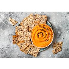 Ebern Designs Pumpkin Hummus Framed Art