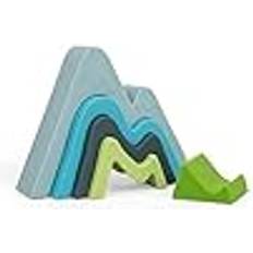 Bigjigs Bigjigs Toys Mountain Stacker 5pc Stacking Toys, Silicone Baby Toy, Sensory Toys For 1 Year Old, Montessori Toys, Sustainably Made
