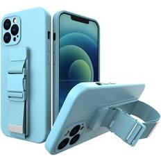 Hurtel JollyFX Rope-fodral gel TPU-airbag-fodral med rem för Samsung Galaxy A32 4G Blå