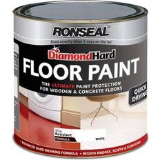 Ronseal Floor Paints - White Ronseal Diamond Hard Floor Paint White