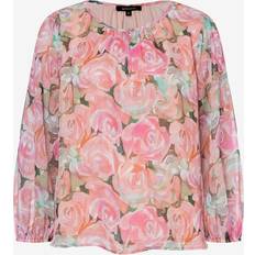 Mehrfarbig Blusen More & More Chiffonbluse, Rosenprint, Sommer-Kollektion mehrfarbig