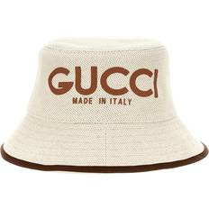 Gucci Beige Headgear Gucci 'Arnaud Bob' reversible bucket hat