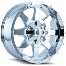 17" - Chrome Car Rims Mayhem Mayhem Tank 8040, 18x9 Wheel with 8x6.5 and 8x170 Bolt Pattern - Chrome - 8040-8976C18