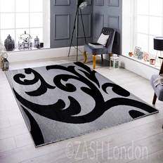 Rosalind Wheeler Stanwick Silver/Black Rug