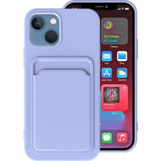 OEM iPhone 8 Skal med Kortfack Lila