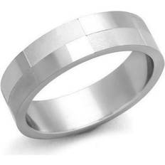 Alamode TK1667-9 High Polished No Plating Stainless Steel Ring with No Stone