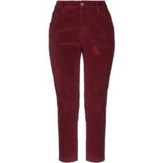 DSquared2 Women Trousers & Shorts DSquared2 Woman Cropped Pants Garnet Cotton, Elastane