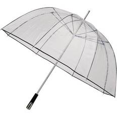 Genomskinliga paraplyer - Transparent Falcon Impliva Falcone dome umbrella manual opening 111 cm transparent/black