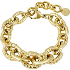 Bud to rose Armband Bud to rose Ridge Mix Chunky Bracelet, Gold