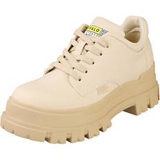 Buffalo Shoes Buffalo Aspha Cls Vegan Womens Fashion Trainers in Beige Cream