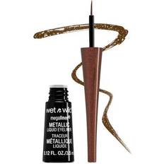 Wet N Wild Eyeliners Wet N Wild MegaLiner Metallic Liquid Eyeliner Metallic Brown Pack of 12