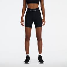 New Balance Damen Shorts New Balance sleek high rise 5inch shorts schwarz damen