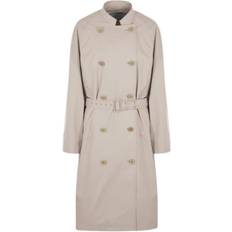 Prada Coats Prada Lys Grå Dobbeltspent Trenchcoat Beige