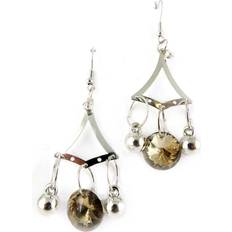 Bärnstenar Örhängen Les Trésors de Lily [B8998] Amber Crystal Dance Earrings