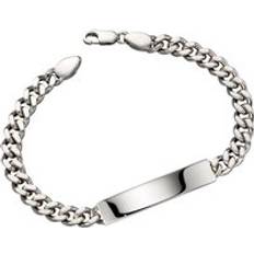 Little Star Sterling Silver Cameron Mens ID Bracelet