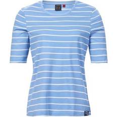 Musto Women Tops Musto Women’s Marina Stripe Short Sleeved T-Shirt Silver Lake Blue