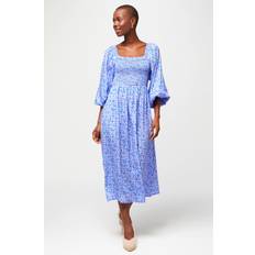 Knee Length Dresses - Purple Aspiga Meadow Bloom Violet Nancy Floral-pattern Dress