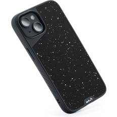 Mous Protective Case for iPhone 14 Speckled Black Fabric Limitless 5.0 Fully MagSafe Compatible iPhone 14 Case Shockproof