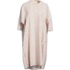 Flannel Dresses Maison Margiela Woman Midi dress Ivory Wool