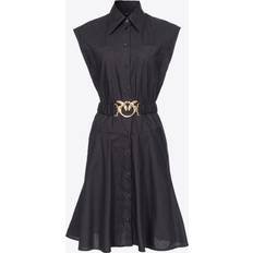 M Vestiti Pinko Robe Chemise Avec Ceinture Love Birds - New