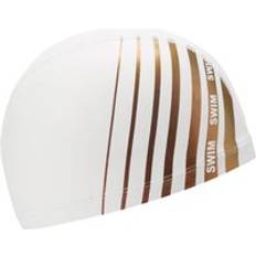 M Swim Caps NABAIJI Coated Mesh Swim Cap Printed Fabric White Line Red Snow White