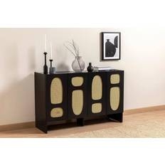 Homitis Black Console 120cm H X 80cm W X 40cm D Sideboard