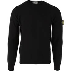 Stone Island Gensere Stone Island Sort Ullblandet Genser for Menn Black