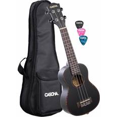 Cascha HH 2262L Soprano Ukulele Black