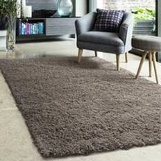 Carpets & Rugs The Rug Wholesaler Super Soft Warm 25mm Plain Brown