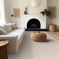 White Carpets Asiatic Valley Connection Geometric 3D White cm