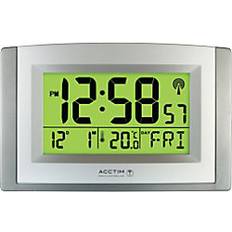 Acctim LCD Black,Silver Wall Clock