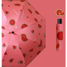 Umbrellas Patlollav PATLOLLAV Folding Travel Umbrella Fruit Patternt Windproof Umbrella-Sun Rain Umbrellas Waterproof Anti UV Umbrella No Automatic Umbrella with 8Rib Design Compact Portable Multiple Colors