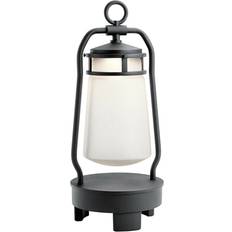 Outdoor IP44 Integrated LED Bluetooth Lantern Textured Black LED 3W d01749