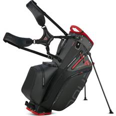 Big Max Bolsa Carrito Bolsas de golf Big Max Aqua Hybrid 4 Bolsa De Golf Con Patas Black/Charcoal/Red